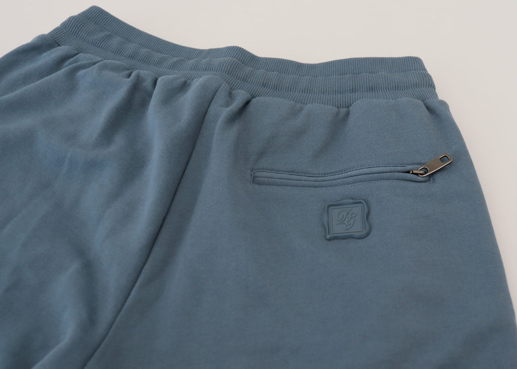 Dolce & Gabbana Blue Cotton Bermuda Casual Mens Shorts Dolce & Gabbana