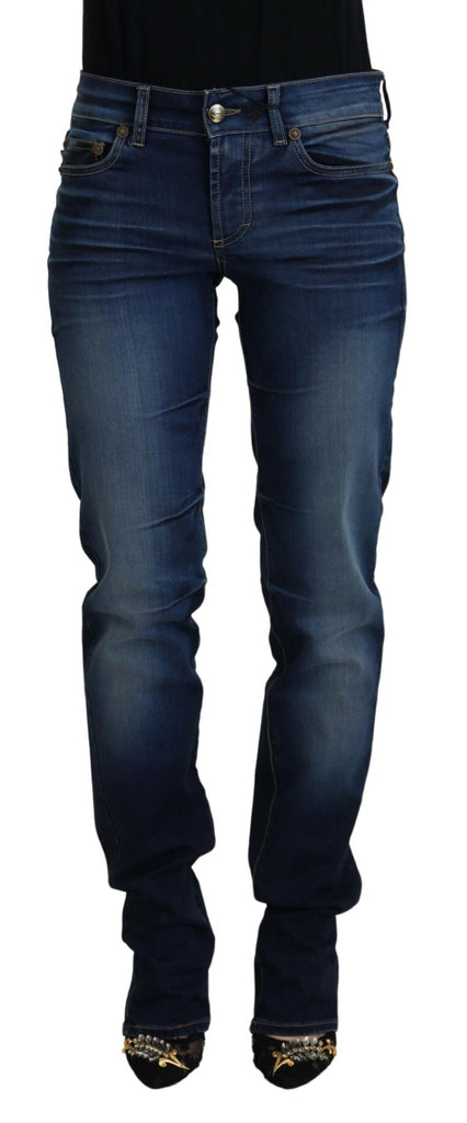 Just Cavalli Blue Cotton Women Casual Denim Jeans Just Cavalli