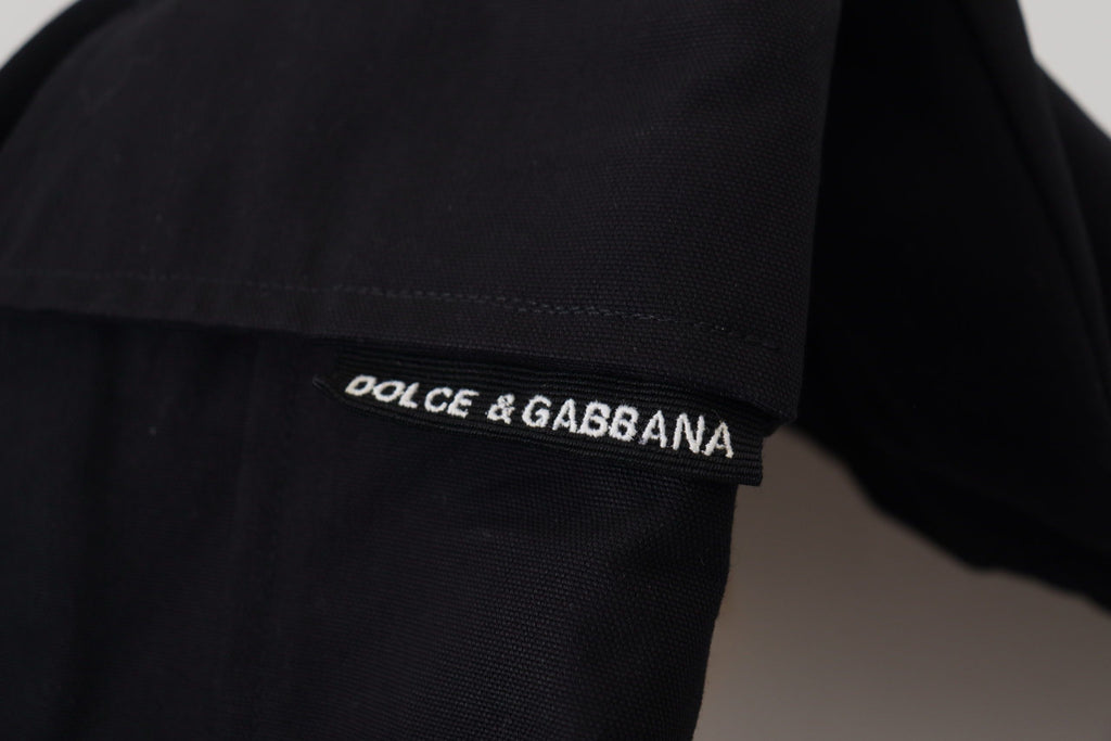 Dolce & Gabbana Black Cotton Bermuda Cargo Shorts Dolce & Gabbana