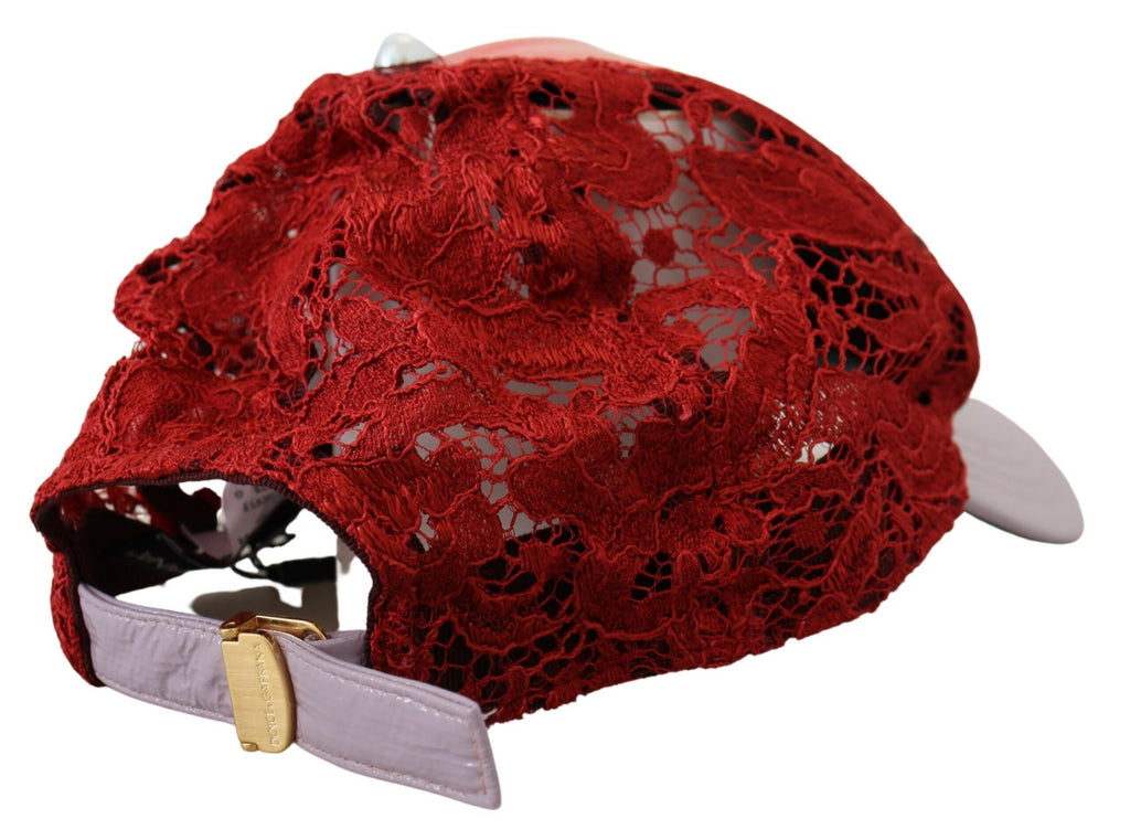 Dolce & Gabbana Multicolor Logo Floral Lace Baseball Hat - Luxe & Glitz