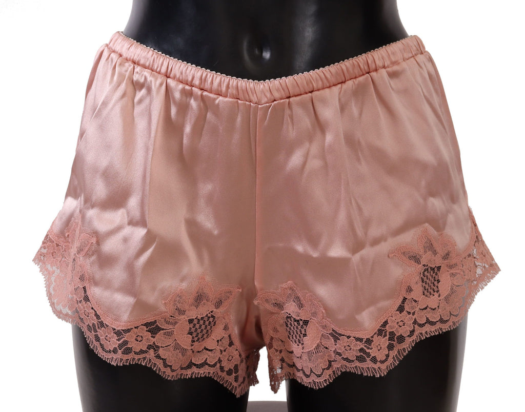 Dolce & Gabbana Pink Floral Lace Lingerie Underwear - Luxe & Glitz
