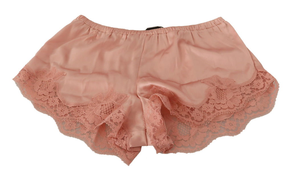Dolce & Gabbana Pink Floral Lace Lingerie Underwear - Luxe & Glitz