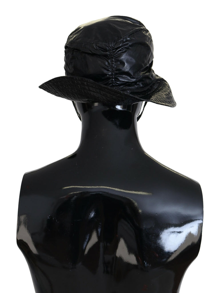 Dolce & Gabbana Black Quilted Faux Leather Women Bucket Cap Hat - Luxe & Glitz