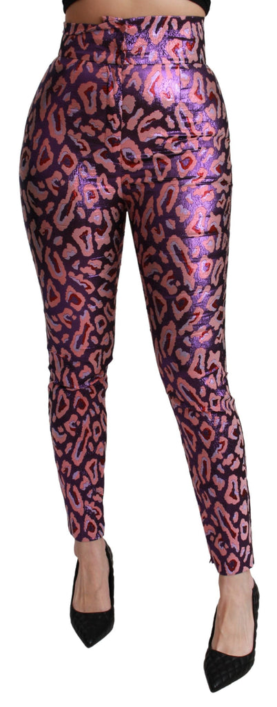 Dolce & Gabbana Multicolor Patterned Cropped High Waist Pants - Luxe & Glitz
