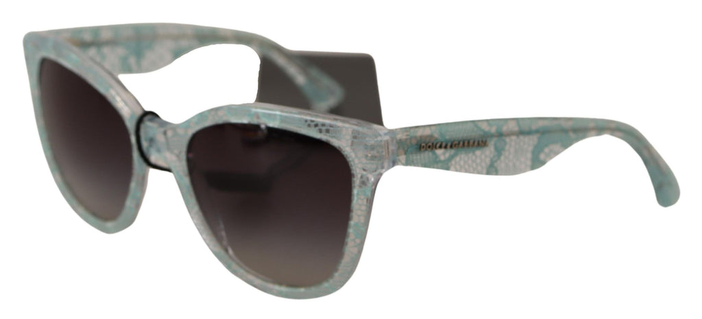 Dolce & Gabbana Blue Lace Crystal Acetate Butterfly DG4190 Sunglasses Dolce & Gabbana