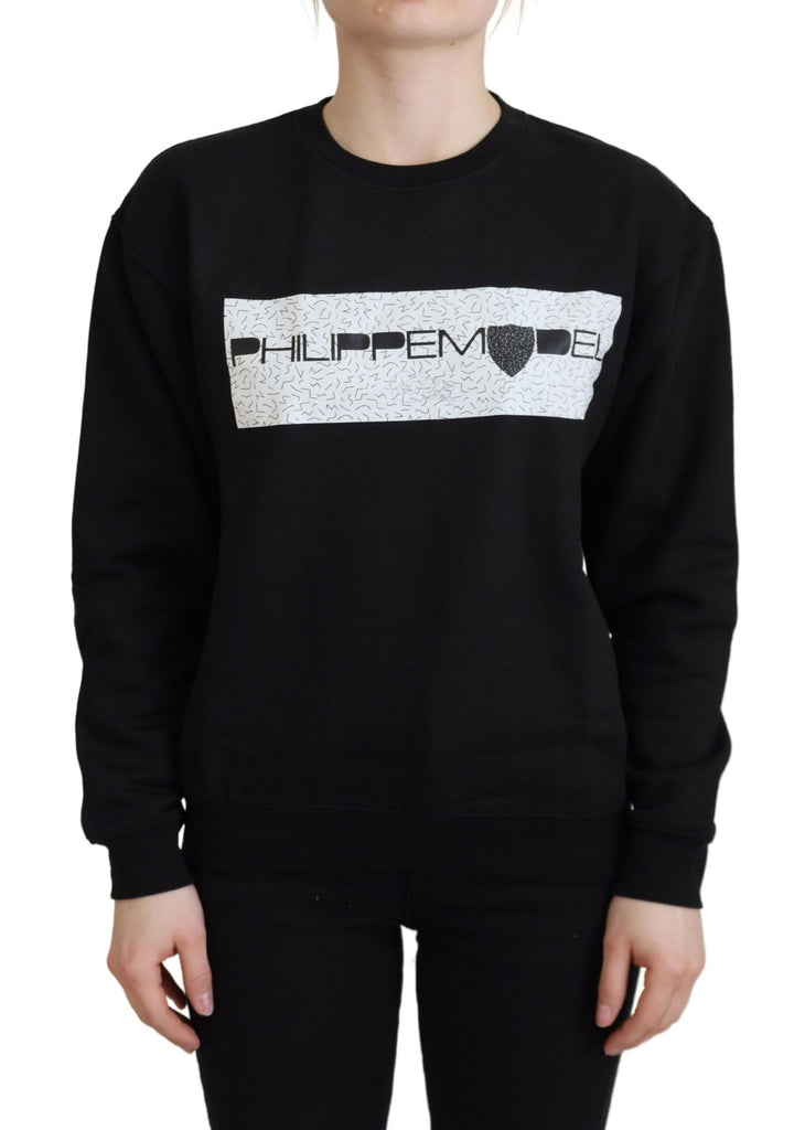 Philippe Model Black Printed Long Sleeves Pullover Sweater Philippe Model