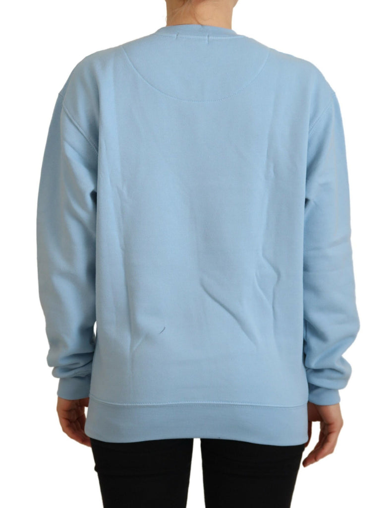 Philippe Model Light Blue Logo Printed Long Sleeves Sweater Philippe Model