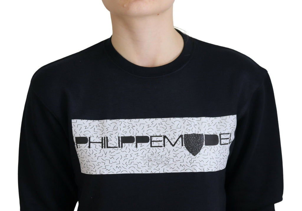 Philippe Model Black Printed Long Sleeves Pullover Sweater Philippe Model