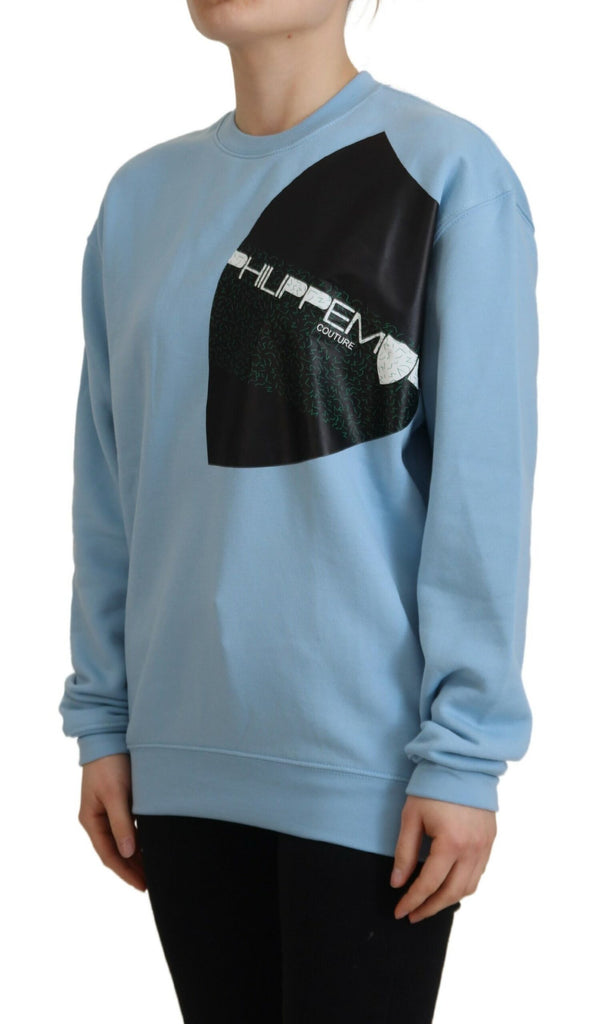 Philippe Model Light Blue Logo Printed Long Sleeves Sweater Philippe Model