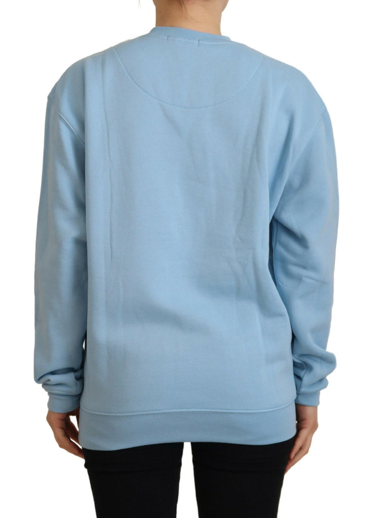 Philippe Model Light Blue Logo Printed Long Sleeves Sweater Philippe Model