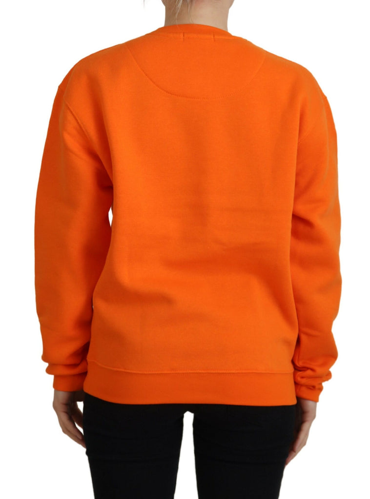 Philippe Model Orange Printed Long Sleeves Pullover Sweater Philippe Model