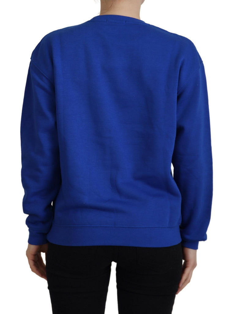 Philippe Model Blue Printed Long Sleeves Pullover Sweater Philippe Model