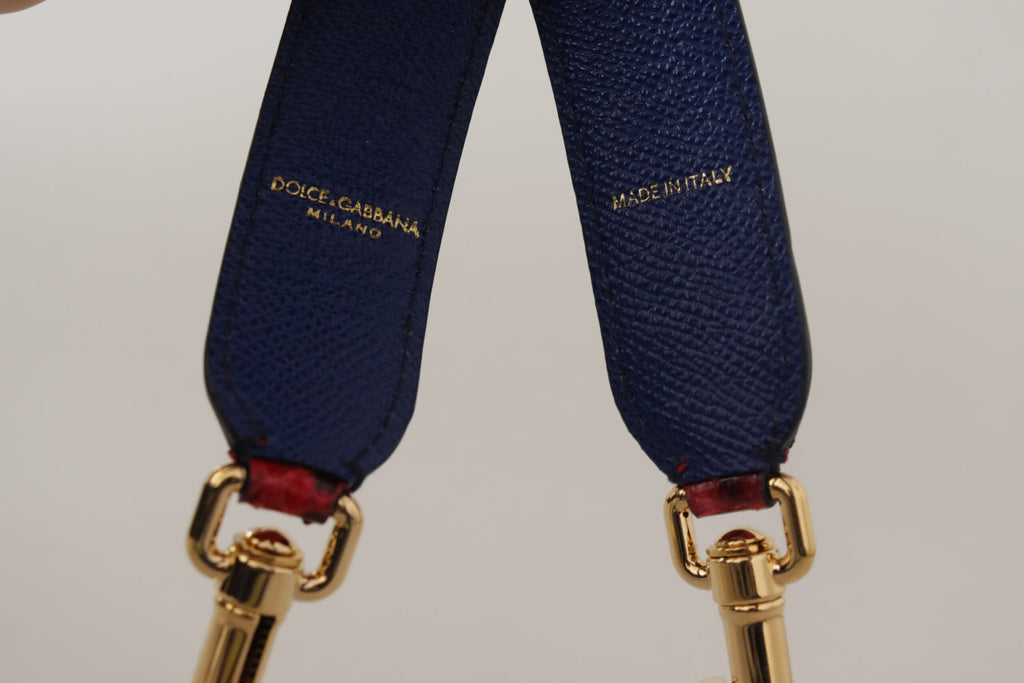 Dolce & Gabbana Red Exotic Leather Crystals Shoulder Strap - Luxe & Glitz