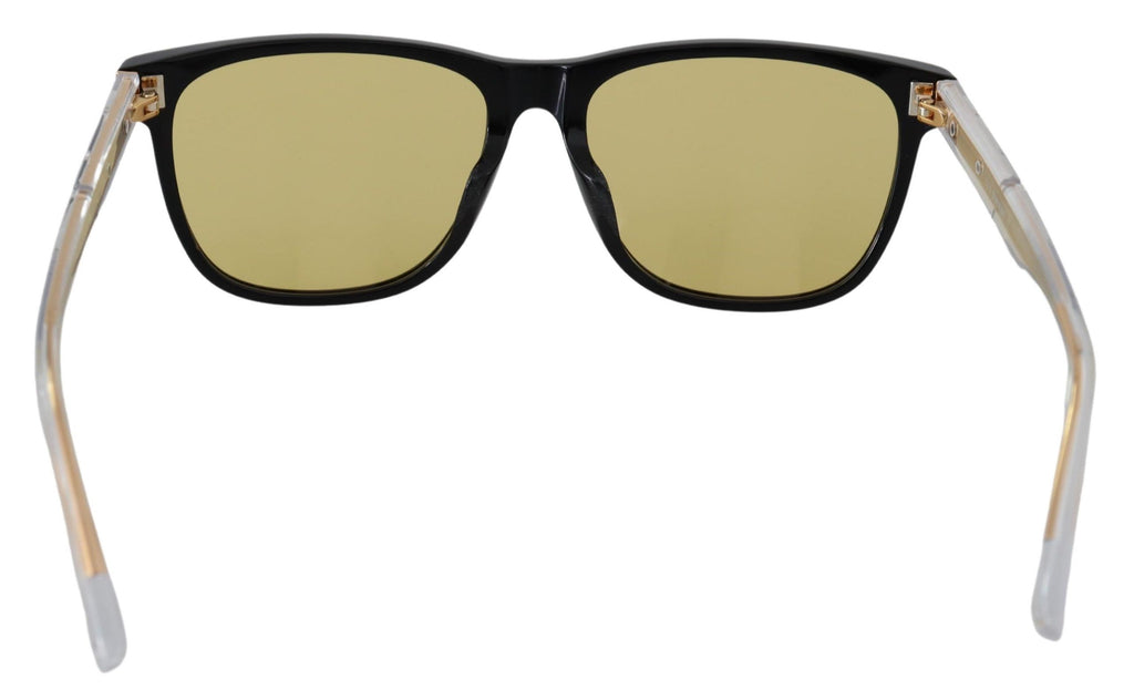 Diesel Black Frame DL0330-D 01E 57 Yellow Transparent Lenses Sunglasses Diesel