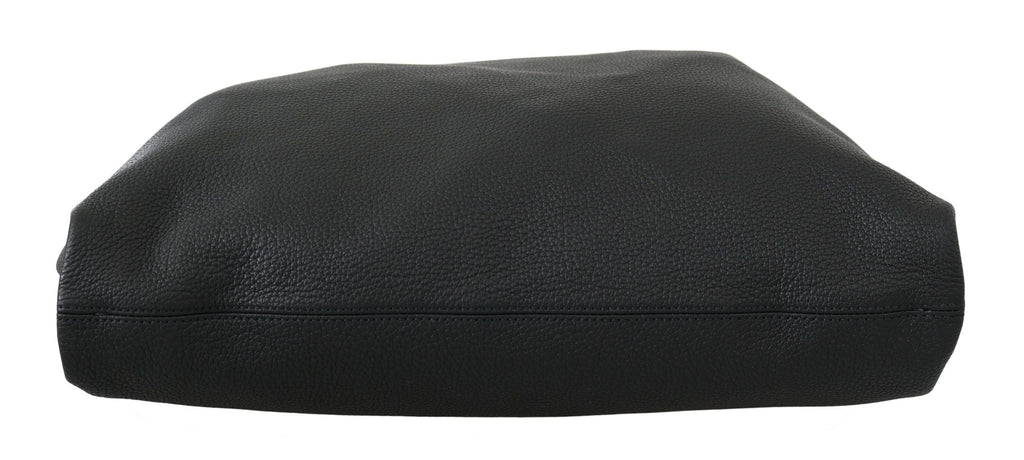 Dolce & Gabbana Black Leather Travel Shopping Gym #DGFAMILY Tote Bag - Luxe & Glitz