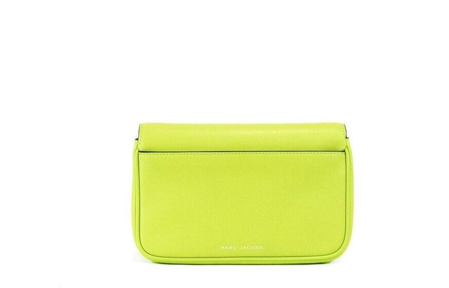 Marc Jacobs The J Marc Green Glow Smooth Leather Shoulder Crossbody Handbag Marc Jacobs