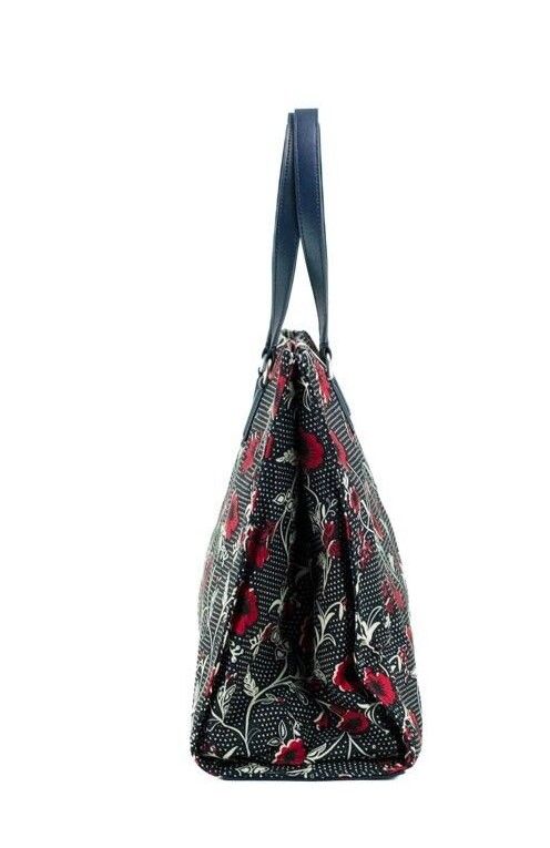 Tory Burch Medium Nylon Retro Batik Print Shoulder Tote Handbag Tory Burch