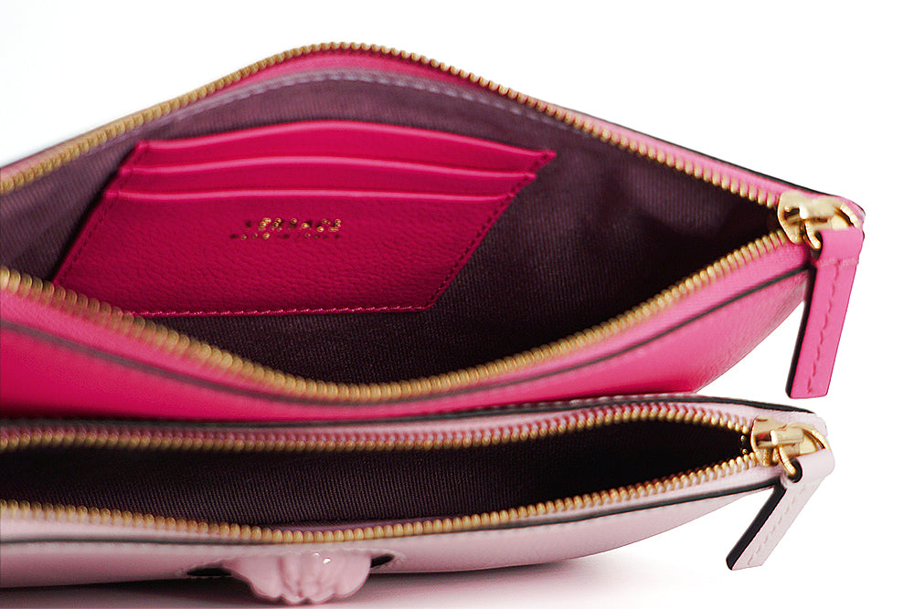 Versace Pink Calf Leather Pouch Bag - Luxe & Glitz