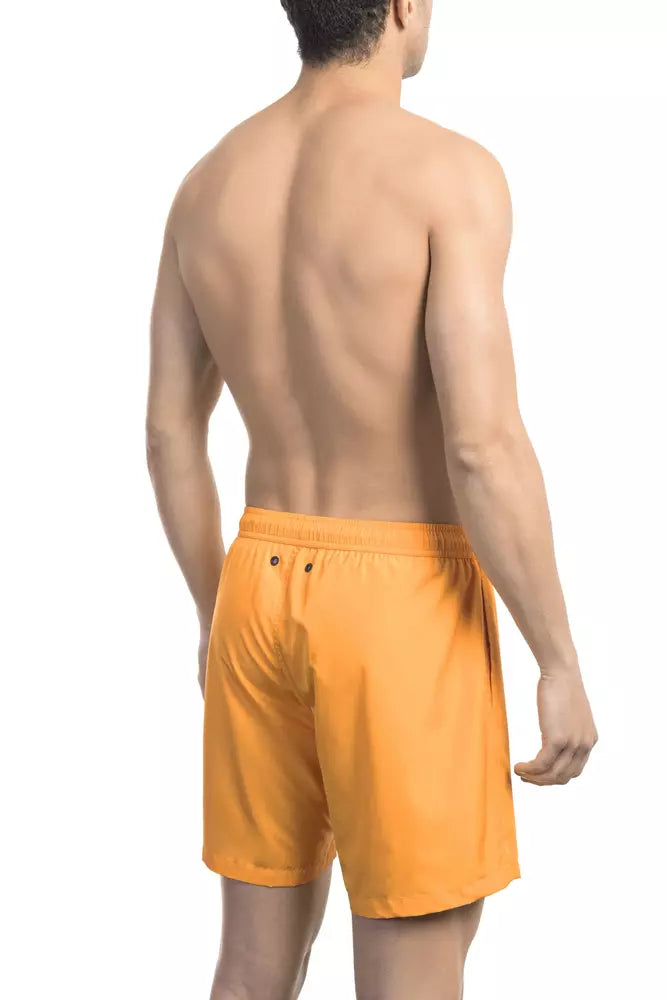 Bikkembergs Orange Polyester Swimwear Bikkembergs