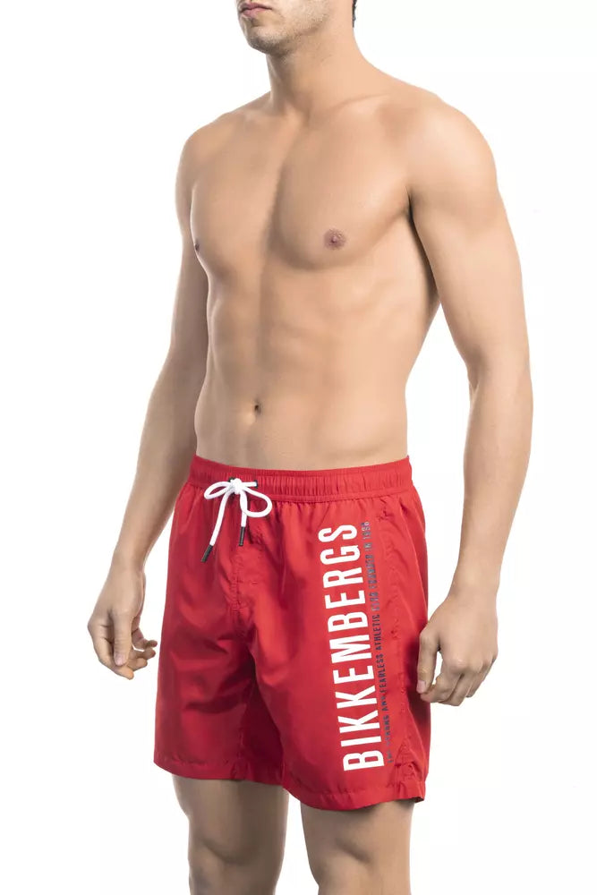 Bikkembergs Red Polyester Swimwear Bikkembergs