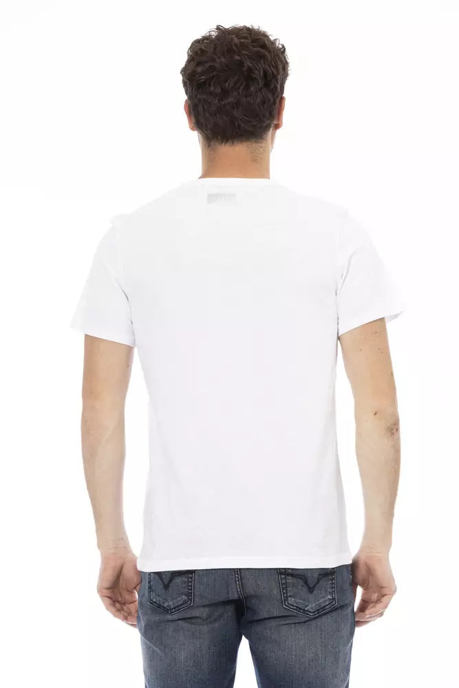 Bikkembergs White Cotton T-Shirt Bikkembergs