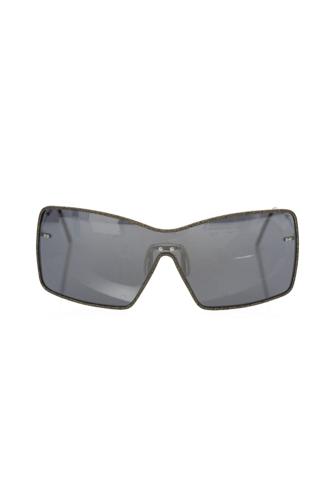 Frankie Morello Black Metallic Fibre Sunglasses Frankie Morello