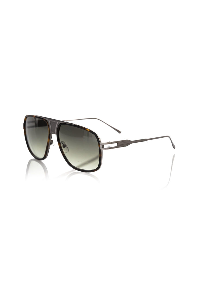 Frankie Morello Brown Metallic Fibre Sunglasses Frankie Morello