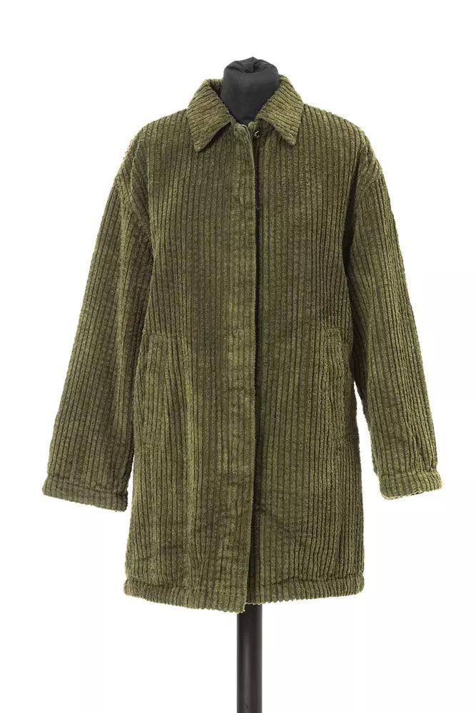 Jacob Cohen Green Cotton Jackets & Coat Jacob Cohen