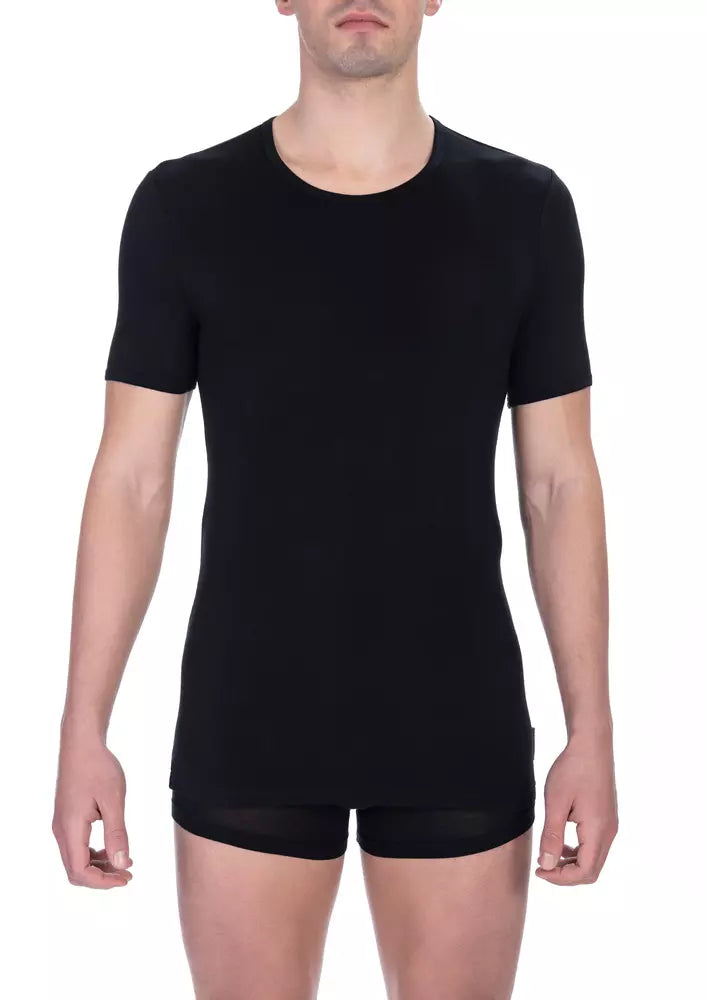 Bikkembergs Black Cotton T-Shirt Bikkembergs