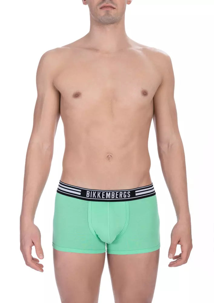 Bikkembergs Green Cotton Underwear Bikkembergs