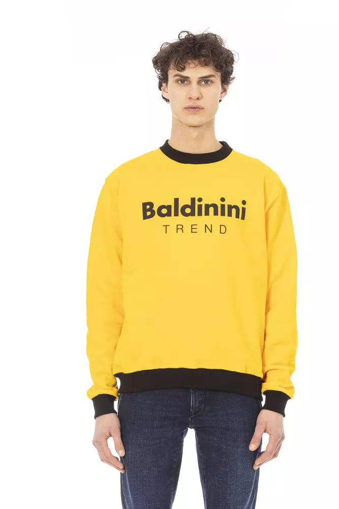 Baldinini Trend Yellow Cotton Sweater Baldinini Trend