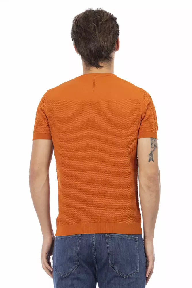 Baldinini Trend Orange Cotton Sweater Baldinini Trend