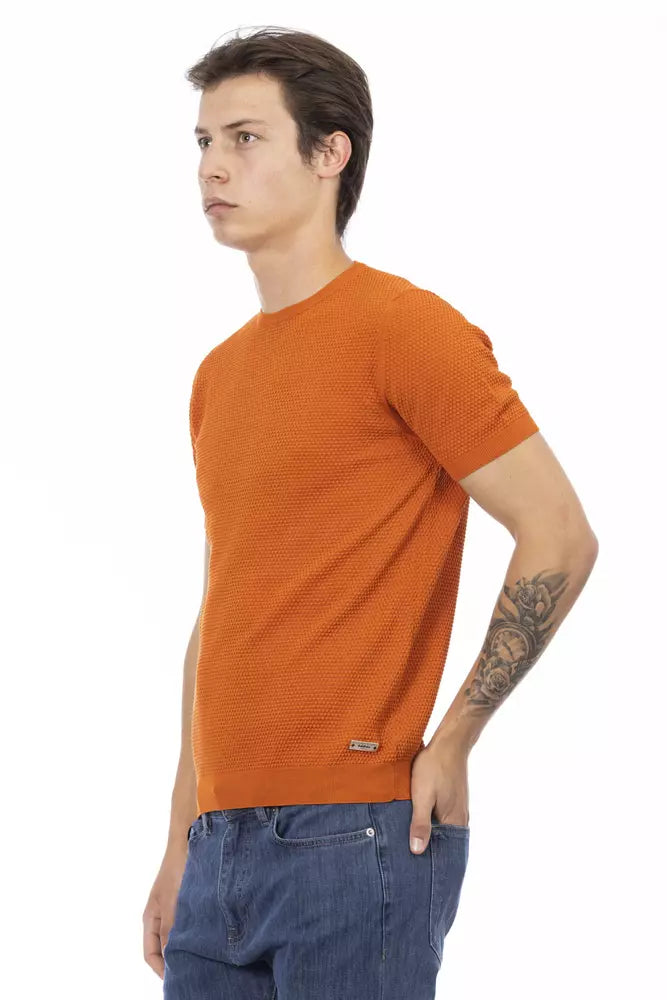 Baldinini Trend Orange Cotton Sweater Baldinini Trend