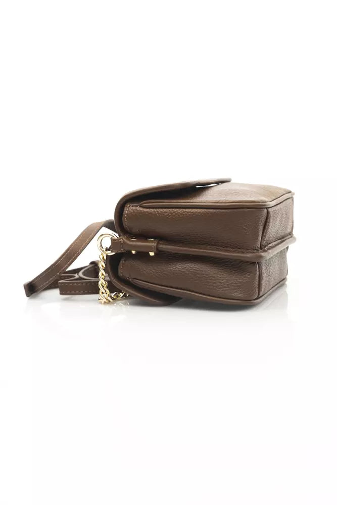 Cerruti 1881 Brown Leather Crossbody Bag - Luxe & Glitz