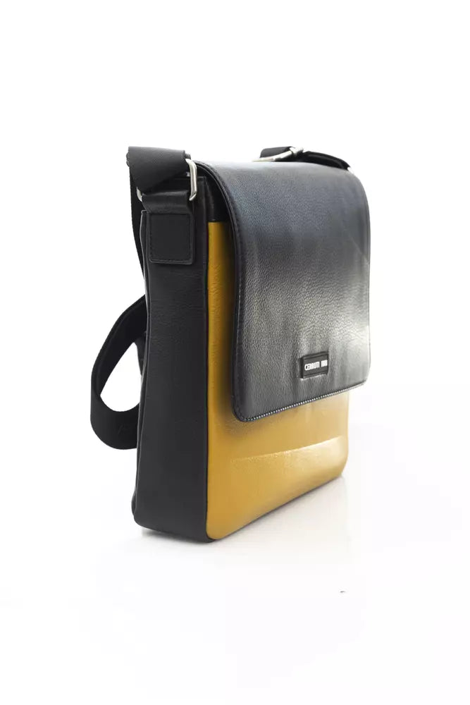 Cerruti 1881 Yellow Leather Messenger Bag - Luxe & Glitz