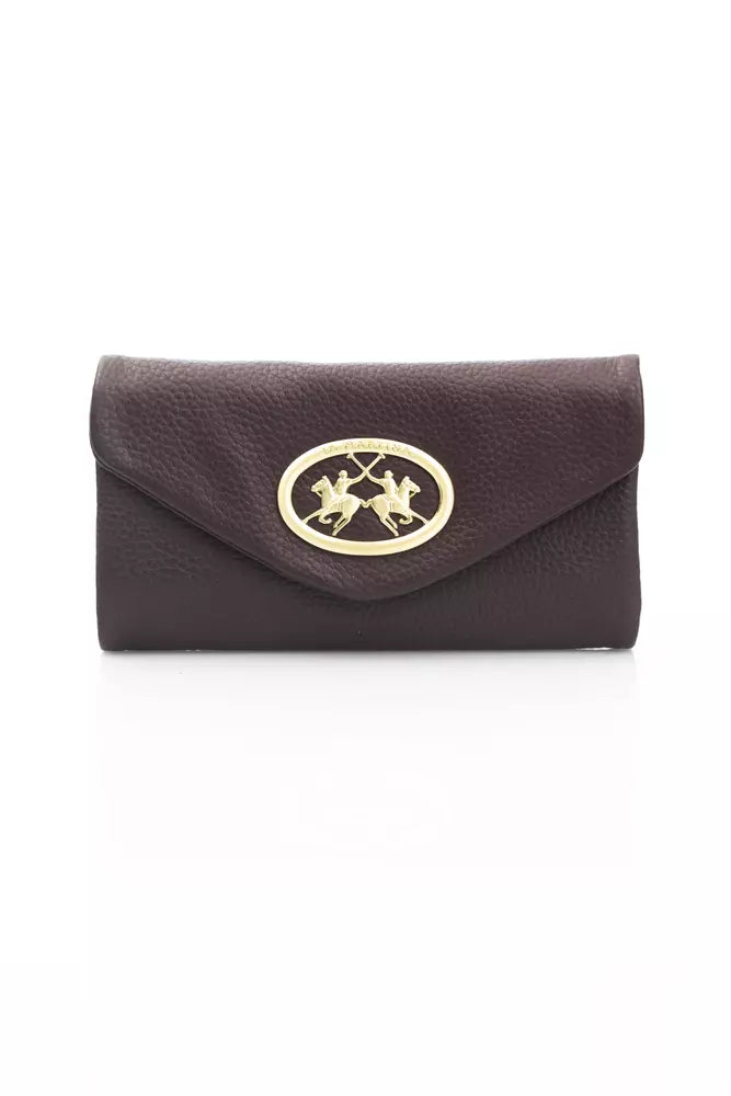 La Martina Black COW Leather Wallet - Luxe & Glitz