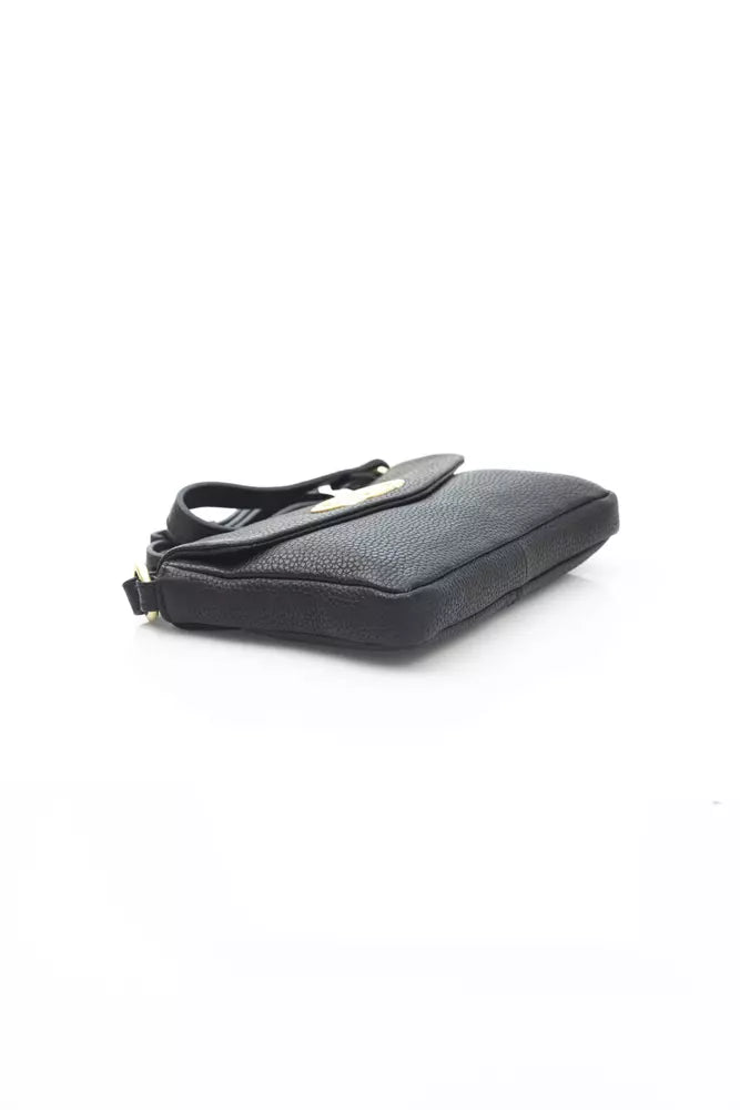 La Martina Black COW Leather Crossbody Bag - Luxe & Glitz