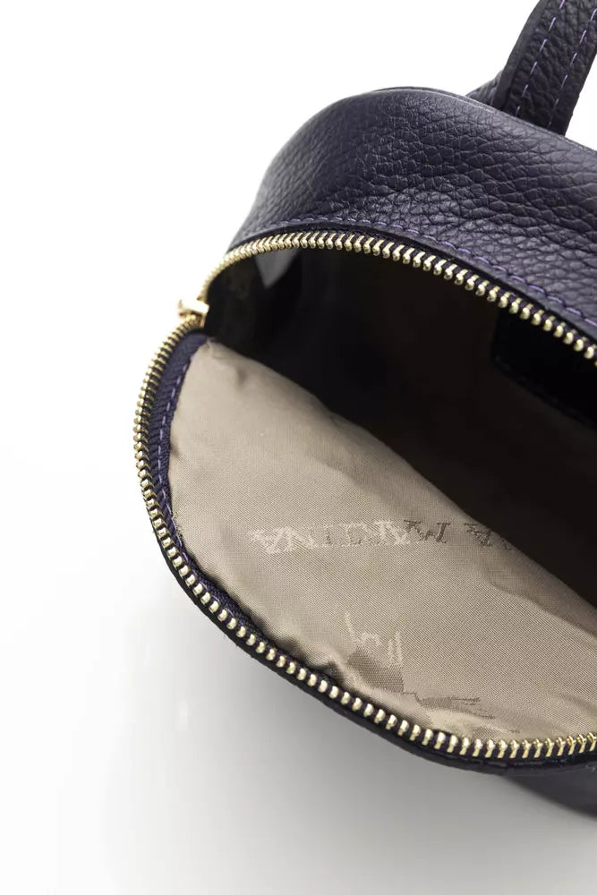 La Martina Violet Calfskin Messenger Bag - Luxe & Glitz