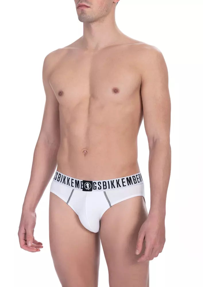 Bikkembergs White Cotton Underwear Bikkembergs