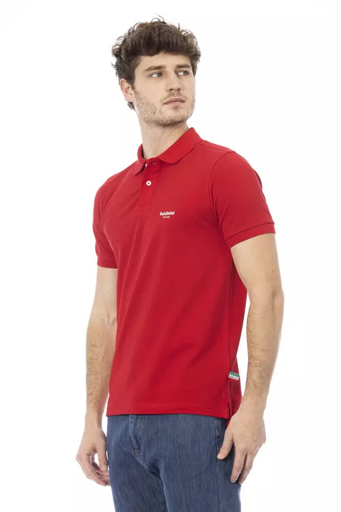 Baldinini Trend Red Cotton Polo Shirt Baldinini Trend