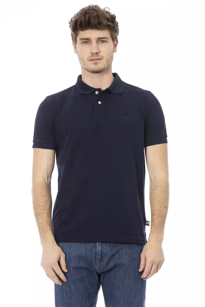 Baldinini Trend Blue Cotton Polo Shirt Baldinini Trend