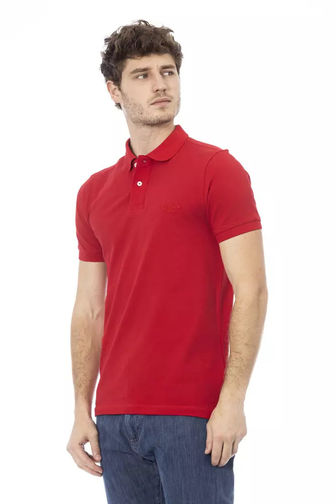 Baldinini Trend Red Cotton Polo Shirt Baldinini Trend