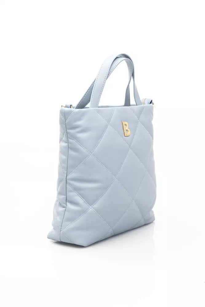 Baldinini Trend Light Blue Polyethylene Shoulder Bag - Luxe & Glitz