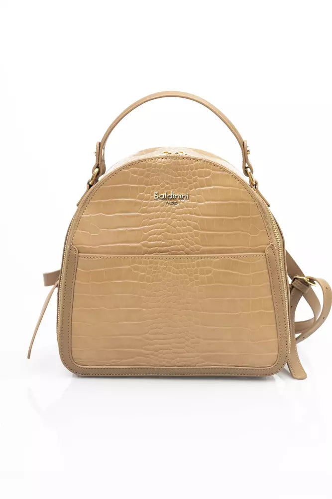 Baldinini Trend Beige Polyethylene Handbag - Luxe & Glitz
