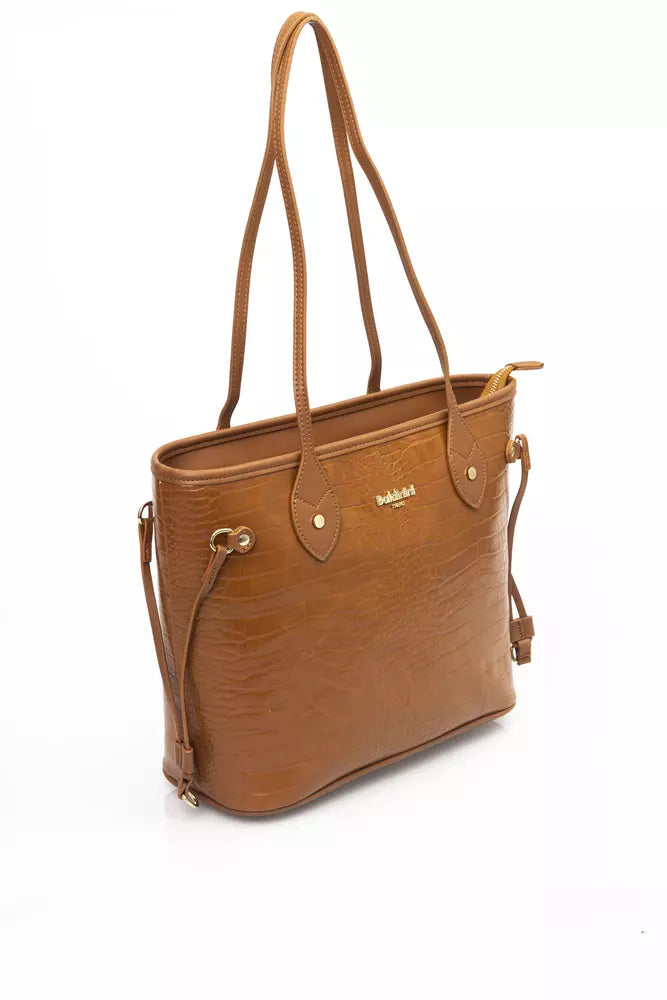 Baldinini Trend Brown Polyethylene Shoulder Bag - Luxe & Glitz