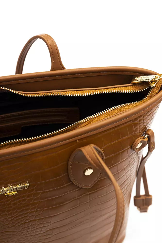 Baldinini Trend Brown Polyethylene Shoulder Bag - Luxe & Glitz