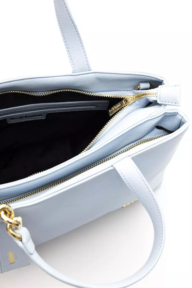 Baldinini Trend Light Blue Polyethylene Handbag - Luxe & Glitz