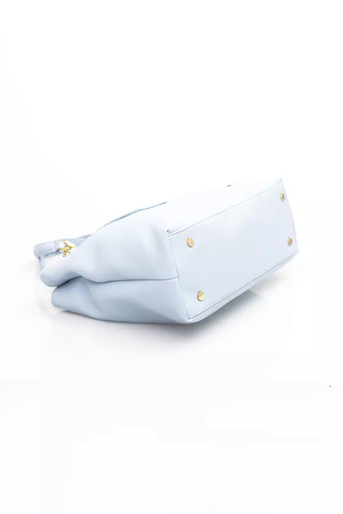 Baldinini Trend Light Blue Polyethylene Handbag - Luxe & Glitz