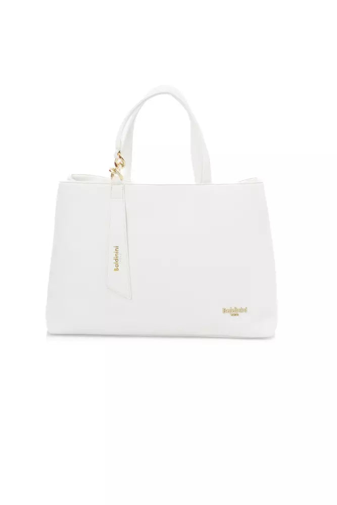 Baldinini Trend White Polyethylene Handbag - Luxe & Glitz