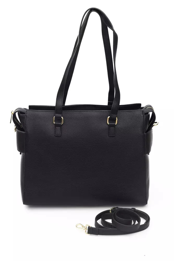 Baldinini Trend Black Polyethylene Handbag - Luxe & Glitz